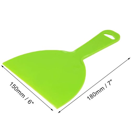 Sinyiol 5Pcs Putty Scraper 6" Plastic Flexible Putty Knives,Large Size Pack,Disposable Spreader Flexible Plastic Paint Scraper Tool for Spackling, Taping Drywall Wall Painting (6")