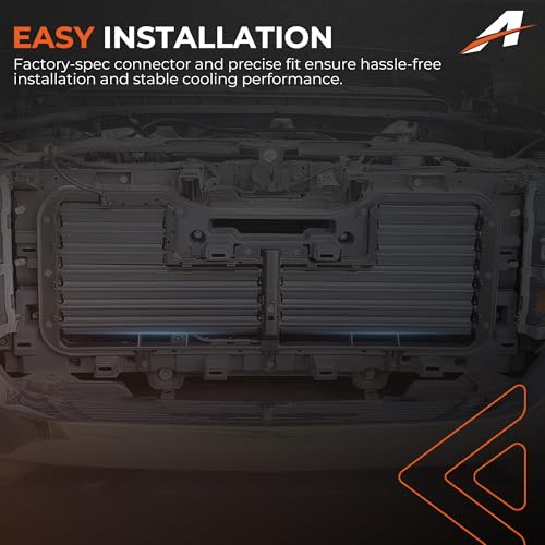 Radiator Active Grille Shutter Assembly for Chevrolet Silverado 1500 & GMC Sierra 1500 2017-2019 — With Built-In Actuator