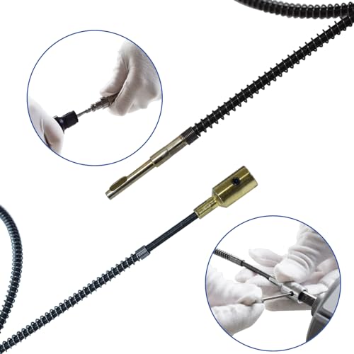 Inner Flex Shaft Cable, 1pc Internal Flexible Shaft Core Attachment with Spring for Hanging Grinder Power Carver Rotary Tool Replacement Accessories