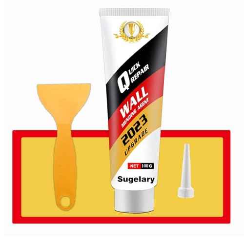 Sugelary Drywall Patch Repair Kit with Scraper, Wall Spackle Repair Paste, Wall Mending Agent Quick and Easy Solution to Fill The Holes for Home Wall, Plaster Dent Repair and Wood Scratch Repair