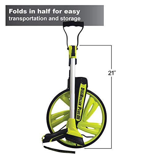DigiRoller Plus III 12.5in Measuring Wheel with Backlit Display — Estimator Pro, Feet/Inches/Metric