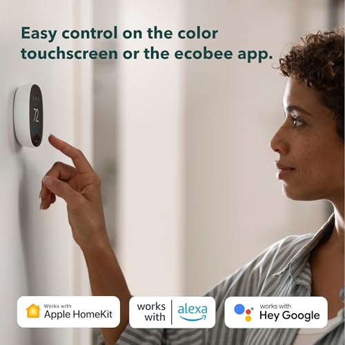 ecobee Smart Thermostat Essential WiFi 0.91 x 3.62 x 3.62 inches Energy Star