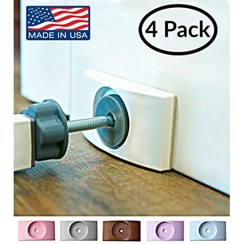 Wall Nanny - Dog Gate Wall Protector (Made in USA) Protects Walls and Doorways from Pet Gates - for Pressure Mounted Indoor Safety Baby Gates (4 Pack)