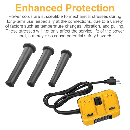 Power Tool Power Cord Strain Relief 148809-00 (3 Size) Fits for Dewalt Power Cord Replacement Appliance Cord