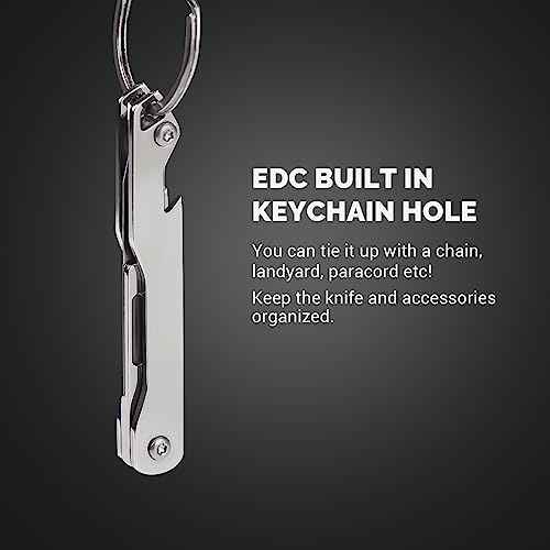 edcfans Folding Scalpel Knife, Small Pocket Knife for Men with 10pcs Surgical Replaceable Blades #11, EDC Utility Knives, Outdoor Edge Knives for Hunting, Skinning