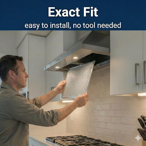 Range Hood Filter 10.5 x 8.75 in for Broan 97006931, Nutone RL6100 series