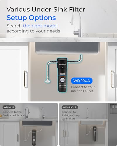 Waterdrop 10UA Under Sink Water Filter System NSF/ANSI 42 Certified - 1 Year Replacement Filter Included