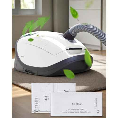 6 Pack AirClean Filters and Motor Protection Filters Replacement Parts for Miele Vacuum Compact C1 C2, Complete C1 C2 C3, Classic C1, Dynamic U1, S200-S899, S2000-S8999