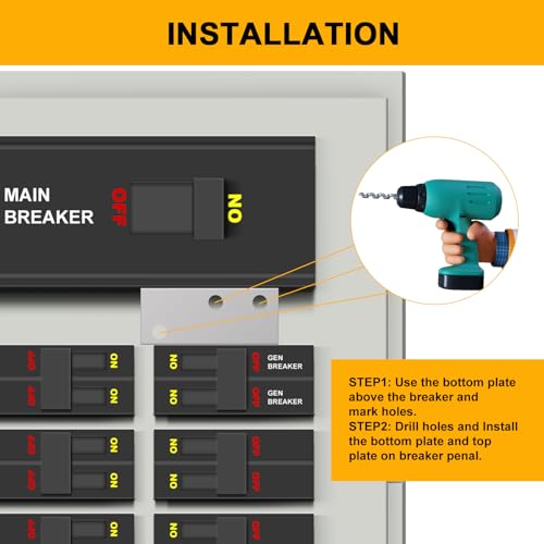 QYZZRS Generator Interlock Kit for Square D QO Main Breaker Panels - Variation 1