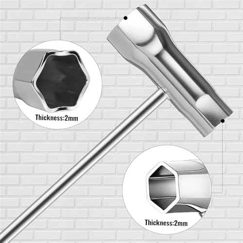 3Pcs Chainsaw Tool Set, T-Spanner Scrench Kit, 13 by 19 mm 1/2x3/4 Chainsaw Combo Combination Screwdriver and Spanner Tool