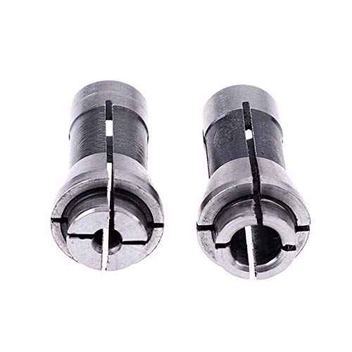 4 Pack Die Grinder Collet Grinding Machine Clamping Collet,2 Pack 3mm and 2 Pack 6mm Die Grinder Collet Grinding Machine Clamping Collet Adapter 1/4" and 1/8" Arbors Shanks