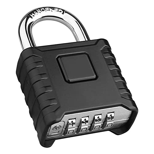 Diyife Heavy Duty Outdoor Weatherproof Padlock - Black, 3.33 Inch