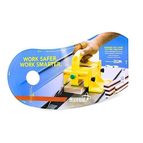 MICROJIG GRR-RIPPER MDC-17 Micro Jig Magnetic Dust Cover For Steel Table Saws, Blue
