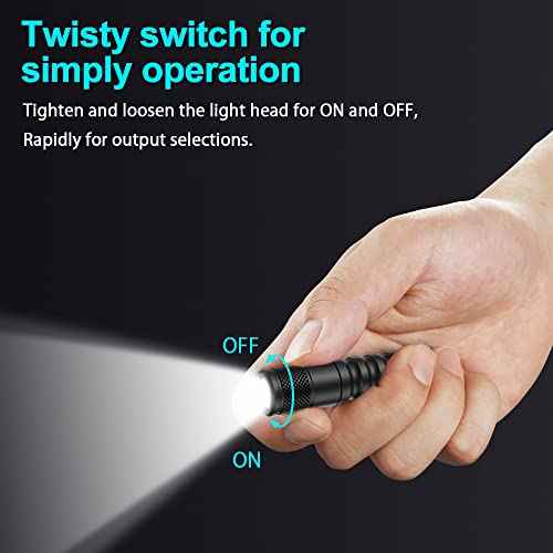 LUMINTOP EDC01 Keychain Flashlight 120 lumens Pocket EDC Flashlights 36 Hours IPX8 Waterproof