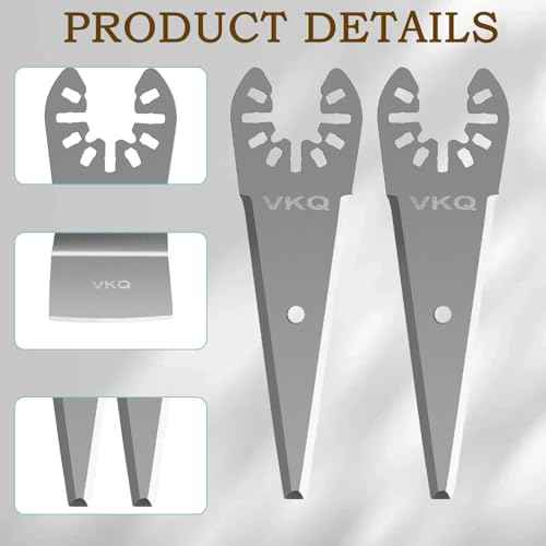 4PCS Oscillating Tool Scraper Blades to Remove for Caulk Adhesive Sealant Removal, Compatible with for DewAl Bosch Dremel Rockwell