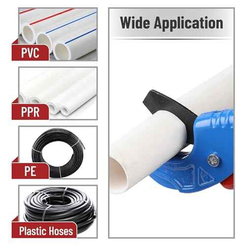 Bates- PEX Pipe Cutter, Cutting Range 1/8"-1-5/8", PEX Tool, PEX Tools, Rubber Hose Cutter Tool, PEX Cutter Tool, PEX Cutters, Plastic Pipe Cutter, Pipe Cutters Plumbing, Tube Cutter
