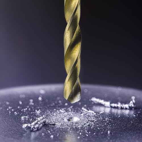 uxcell Metric Tap & Drill Bit Set, 2pcs M3 x 0.5 Spiral Point Thread Taps Titanium Coated and 2pcs 2.5mm Twist Drill Bits Roasted Yellow, Screw Tapping Threading Tools