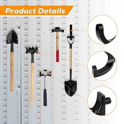 9 pcs Storage Shed Hooks J U V-Shape Hangers Tool Set for Suncast/Craftsman Shed Storage Accessories