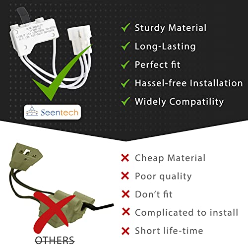 Seentech 3406107 Dryer Door Switch Replacement (Pack 1) Fits Kenmore/Whirlpool