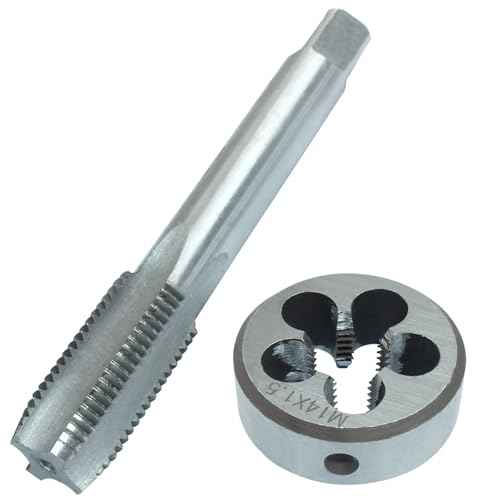 M14 x 1.5 Metric Tap and Die Set, HSS Machine Thread Tap Die Set, M14 x 1.5mm Right Hand Thread Tapping Tool