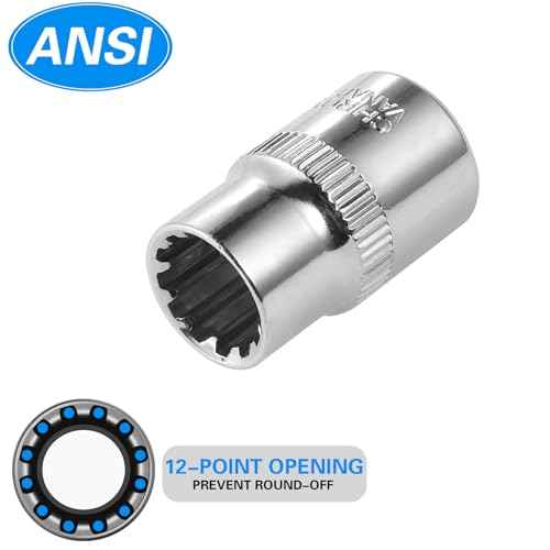 [10-Piece] 10mm Socket Set, 1/4-Inch & 3/8-Inch Drive Impact Socket, 6-Point & 12-Point, Deep and Shallow, Mirror Chrome Finish