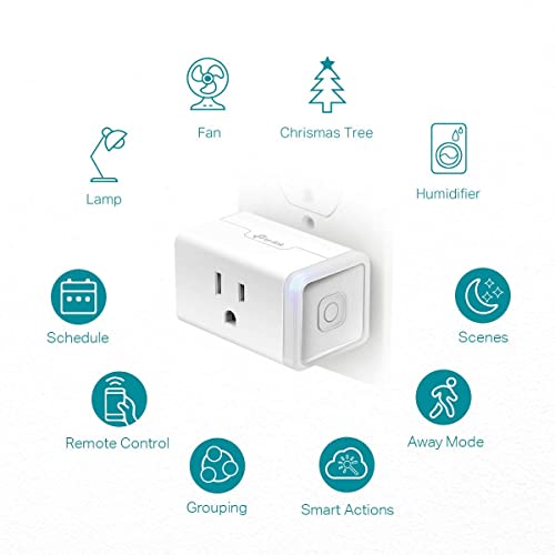 Kasa Smart Wi-Fi Plug 4-Pack - Alexa & Google Compatible, Touch Control, UL Certified