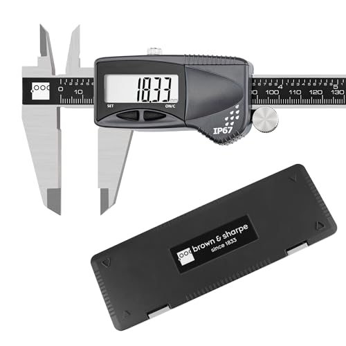 Brown & Sharpe 8" IP67 Coolant Proof Stainless Steel Digital Caliper