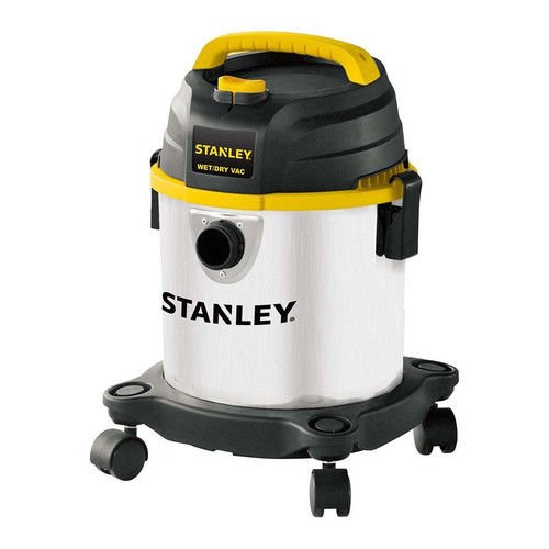 Stanley 3 Gallon Wet Dry Shop Vacuum with 4 Peak HP Motor, Stainless Steel, Portable & 3-in-1 Blower