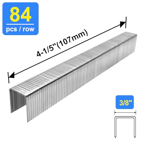 SimCos 20 Gauge 304 Stainless Steel T50 Staples 3/8" Crown 3/8" Leg - Pack of 1008