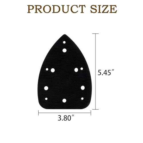 Pack of 2 Mouse Pad Replace for Ryobi 039065005001 Backing Platen Compatible with Ryobi Ridgid Homelite CFS1503G CFS1502 CFS1503 CFS1503K Corner Cat Sander