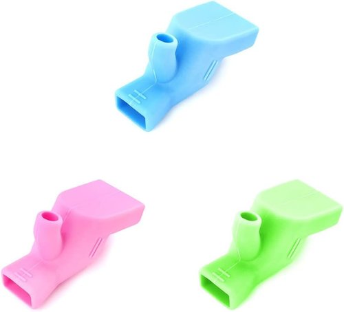 1Pc Blue Food Grade Silicone Faucet Extender Water Tap Extension High Elastic Sink Washing Device Kitchen Bathroom Mouthwash Cup Guide Sink Water Tap Extension Easy Installation,Bathroom Safety