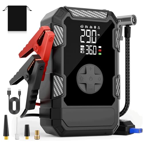 Portable Car Jump Starter with Air Compressor 4000A 150PSI Battery Pack
