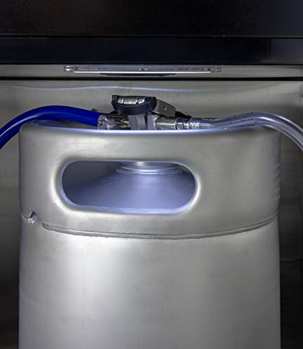 Kegco D System Keg Coupler, Nickel - Low Profile Sankey Tap