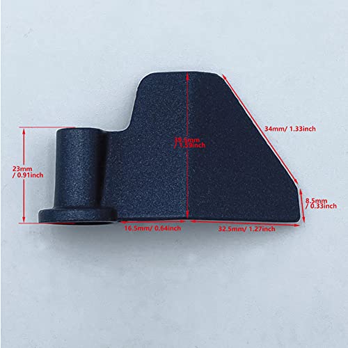 Vornetil 2 Pcs Bread Maker Paddle Black Non-Stick Stainless Steel Kneading Blade Replacement