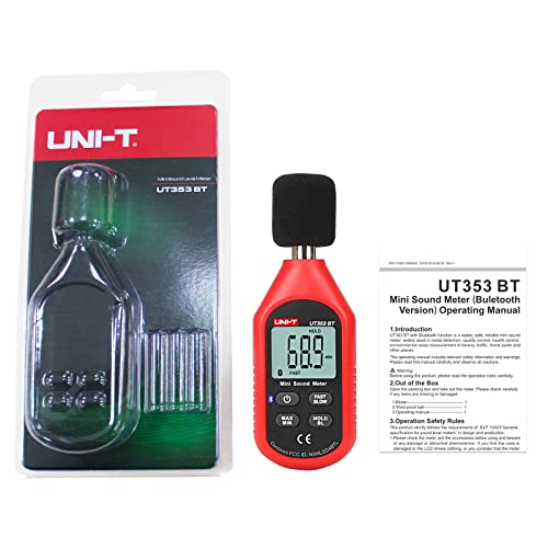 UNI-T UT353BT Bluetooth Decibel Meter 30-130dB with App, LCD Backlit