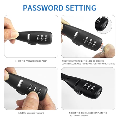 Adjustable Babyproof Lock, Easy Install on Cabinets, French Fridges, French Door, Baby Carriages, Kids Bikes, Helmet, Gates, Suit for Child & Adults, Versatile Safety Solution (3 Pack BlACK)