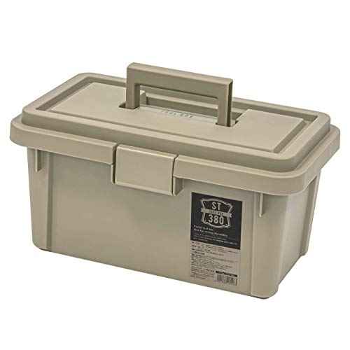 JEJ Astage ST380S S Series Tool Box, Storage Box, Made in Japan, Outdoor Storage, Camping, Sand Beige, Width 15.0 x Depth 8.7 x Height 7.5 inches (38 x 22 x 19 cm)