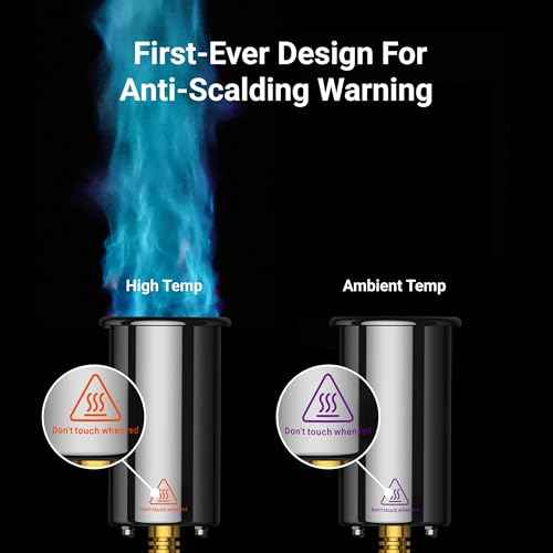 ThermoMaven Powerful Propane Torch, Kitchen Cooking Torch, Culinary Torch Lighter, Adjustable Blow Torch for Sous Vide Searing Steak, BBQ, Grill, Campfire Charcoal Starter (Propane Tank Not Included)