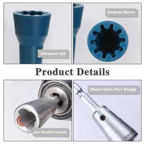 Wire Twister Tool for Drill,Wire Twister Portable Wire Nut Twister Wire Twisting Tool 6mm Hex Shank Cable Quick Stripping for Power Drill (Silver-1set)