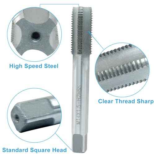 M14 x 1.5 Metric Tap and Die Set, HSS Machine Thread Tap Die Set, M14 x 1.5mm Right Hand Thread Tapping Tool