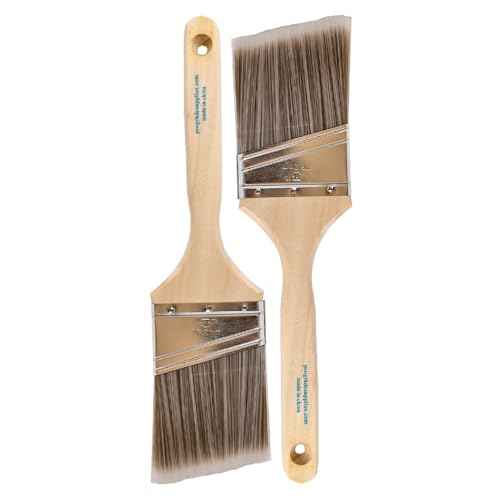 Pro Grade - Paint Brushes - 2Ea 3" Angle Brushes