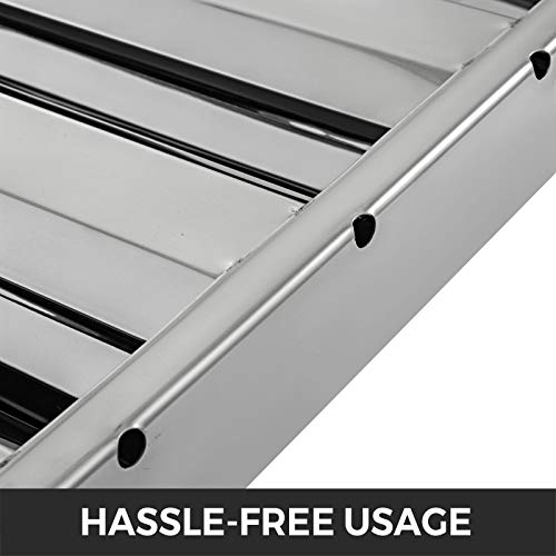 VBENLEM 19.5W x 24.5H Inch 430 Stainless Steel Hood Filter Pack of 6, 4-Groove Commercial Range Hood Filters