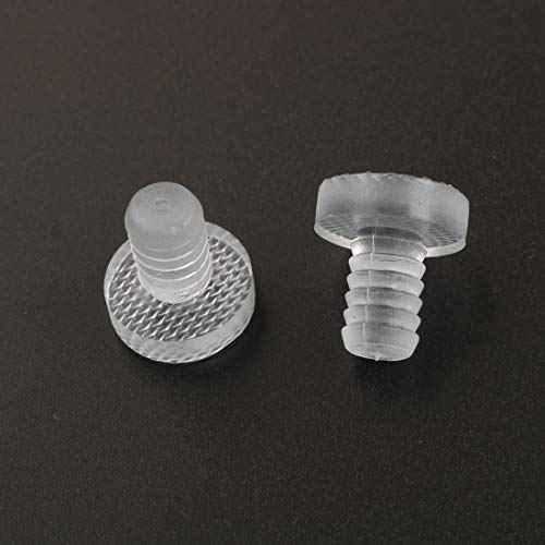uxcell 32pcs 8.5mm Clear Soft Stem Bumpers Glide, Patio Outdoor Furniture Glass Table Desk Top Anti-Collision Embedded