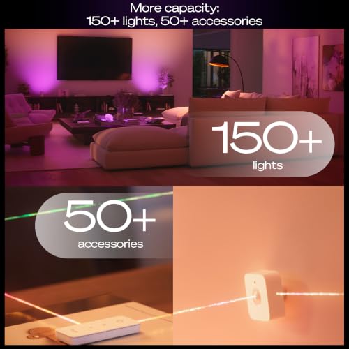 Philips Hue Bridge Pro Smart Lighting Hub, Wireless, Supports 150+ Lights