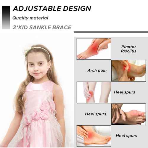 2 Pair Kids Ankle Brace Stabilize Joints, Child Ankle Support Compression Sleeves,Knitted Ankle Support Brace Ankle Sleeve for Jogging Running Gymnast Fitness 7-12 Years Boys Girls (Black)