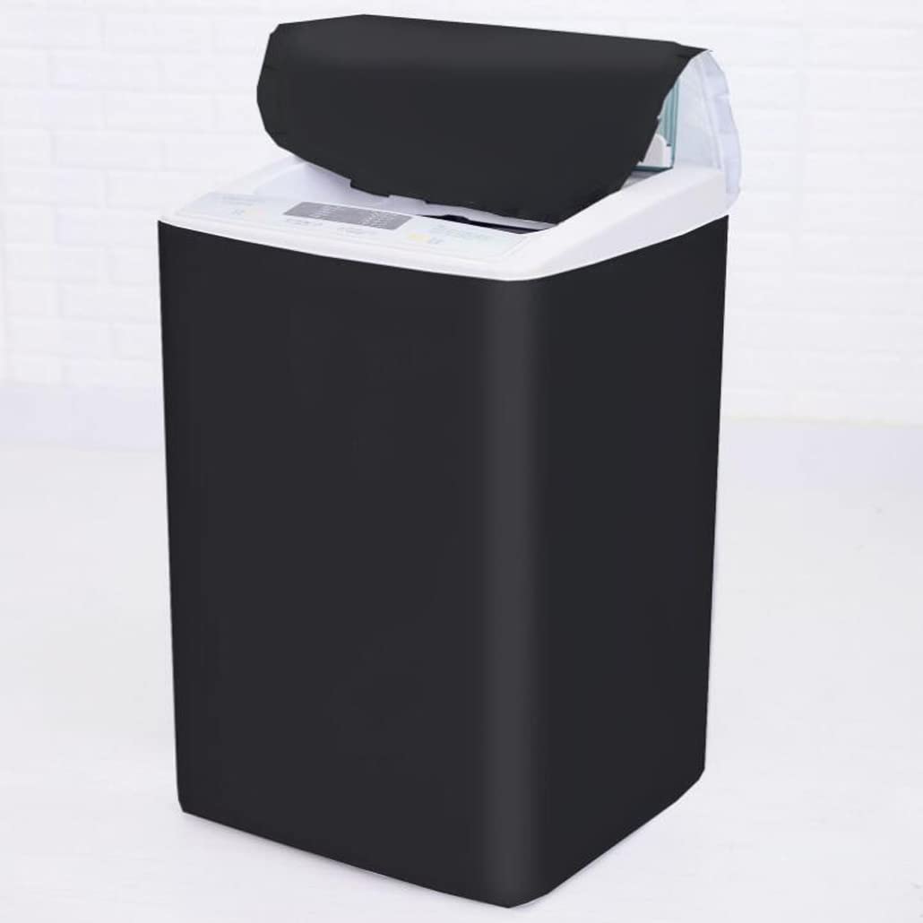 SUNSURE Top Load Washing Machine Protection Cover - Dustproof, Waterproof, Black (S-20x20.5x33.5inch)