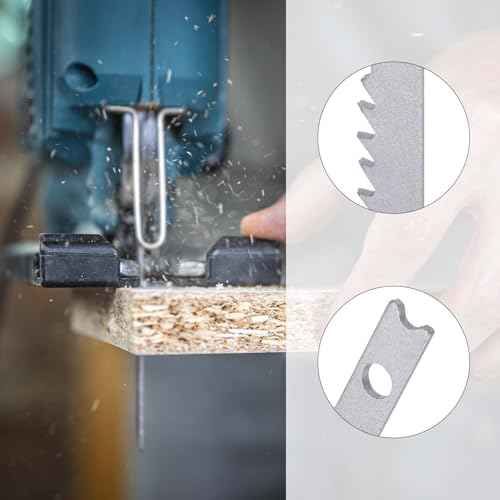 14PCS Universal Jig Saw Blade Set for Wood U-Shank Jig Saw Blade Set Assortment for Wood Plastic and Metal Cutting Jigsaw Blades Fit Vast Majority U Shank Jigsaws, 6T 8T 10T 14T 18T 24T 32T
