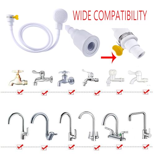 Flexible Sink Spray Hose Adapter for Kitchen & Bathroom Faucets