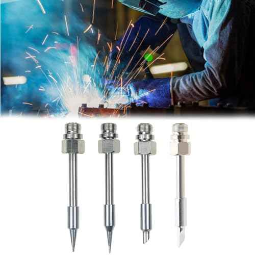 510 Interface USB Soldering Iron Tip Portable Pointed/Horseshoe/Round Tips for Welding Rework Accessories, 53*0.3MM