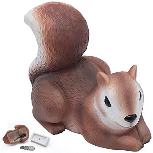 Spare Key Hider Squirrel Shape Garden Decoration Safe Holder for Outdoor Yard Large Size Design (4¡¿5.2¡¿3.4 inchs)